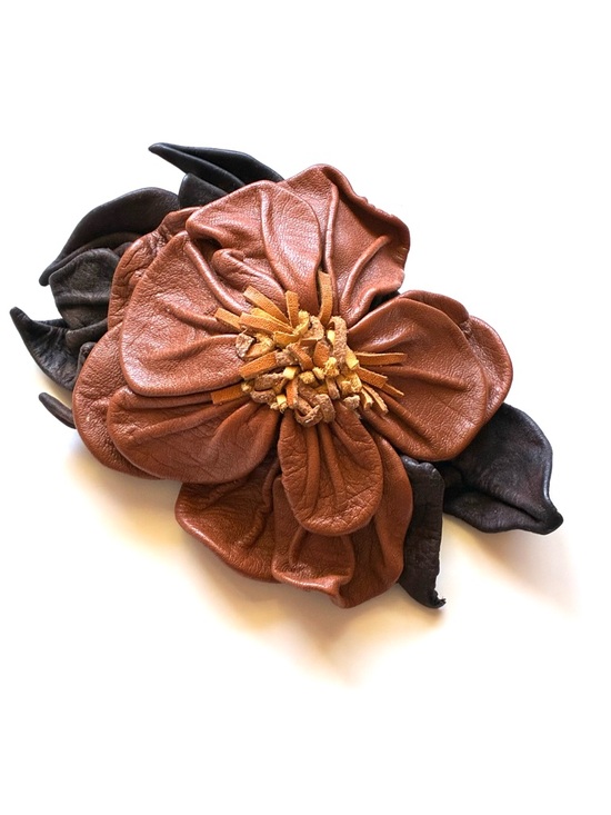 Accessories - Vintage Unique Natural Leather Barrette for Women’s Hair